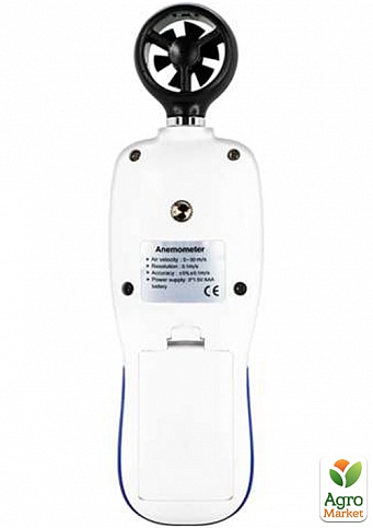 Анемометр, Bluetooth 0,3-30м/с, -10-45°C  WINTACT WT82B
