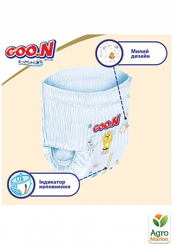 Трусики-подгузники GOO.N Premium Soft для детей 7-12 кг (размер 3(M), унисекс, 50 шт) - фото 4