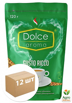 Кава розчинна (дой-пак) ТМ "Dolce Aroma" 120 г упаковка 12шт2