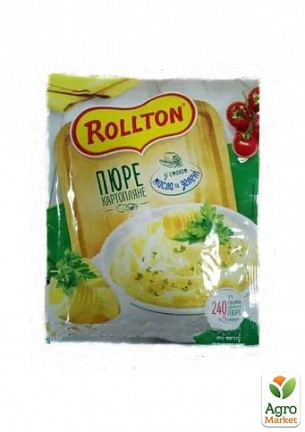 Картопляне пюре (масло і зелень) ТМ «РОЛТОН» 37г упаковка 24шт - фото 2