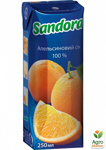 Сок апельсиновый ТМ "Sandora" 0,25л