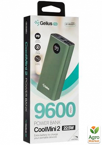 Дополнительная батарея Gelius Pro CoolMini 2 PD GP-PB10-211 9600mAh Green  - фото 13