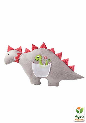 Подушка-игрушка  Динозавр ТM PAPAELLA 43х95 см горошек красный/серый 08-73541*002