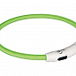 Ошейники 12701 Трикси Ошейник светящийся с USB M-L 45см/7мм зелёный (1270120)