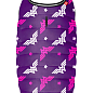 Курточка-накидка для собак WAUDOG Clothes, рисунок "Чудо-женщина фиолет", L, А 41 см, B 58-70 см, С 42-52 см (505-4008) купить