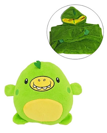 Толстовка з капюшоном худі Huggle Pets трансформер в іграшку Зелений SKL11-276472 - фото 4