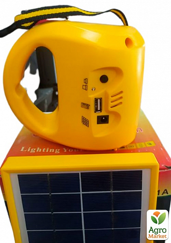 Ліхтар Solar Lantern GC-501A з акумулятором 4500 mAH Сонячна Панель USB output - фото 2