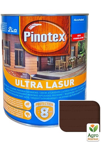 Лазурь Pinotex Ultra Lasur Орех 3 л
