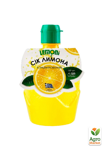 Сок лимонный концентрированный ТМ"Lemoni" 200мл упаковка 15шт - фото 2