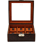 Ящик для хранения часов Friedrich Lederwaren Bond 6, коричневый (20085-3)