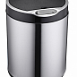 Сенсорное мусорное ведро JAH 6 л круглое серебряный металлик с внутренним ведром (6353)
