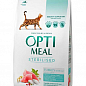 Сухой корм Optimeal для стерилизованных кошек и кастрированных котов, с индейкой и овсом, 200 г (3571630)