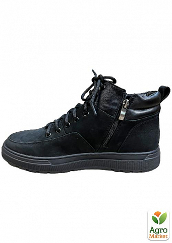 Мужские ботинки зимние замшевые Faber DSO160511\1 45 30см Черные - фото 3