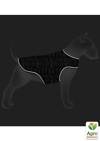 Курточка-накидка для собак WAUDOG Clothes, рисунок "Бэтмен голубовато-белый", S, А 32 см, B 41-51 см, С 23-32 см (503-4001) - фото 3