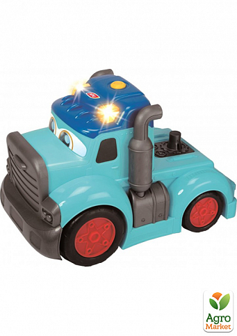 Вантажівка АВС «Тедді» зі звуковим і світловим ефектами, з причепом і машинкою, 60 см, 12 міс. Dickie Toys - фото 4