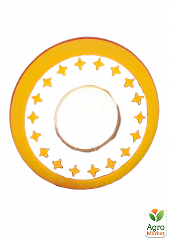 LED панель Lemanso  LM535 "Звезды" круг  3+3W жёлтая подсв. 350Lm 4500K 85-265V (331632)