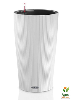 Розумний вазон з автополивом Lechuzа Cilindro color 32, білий (13950)2