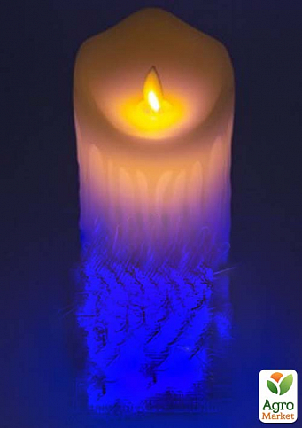 Свічка LED Lemanso RGB 75*200мм 3xAAA (немає в компл.) IP20 / LM36010 (+пульт, еф. полум'я) (336509) - фото 2