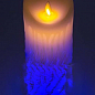 Свічка LED Lemanso RGB 75*200мм 3xAAA (немає в компл.) IP20 / LM36010 (+пульт, еф. полум'я) (336509) купить