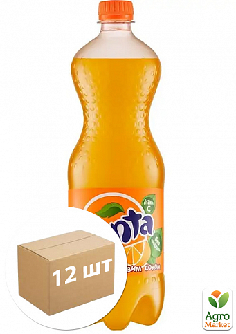 Газований напій (ПЕТ) ТМ «Fanta» Orange 0,5л упаковка 12шт
