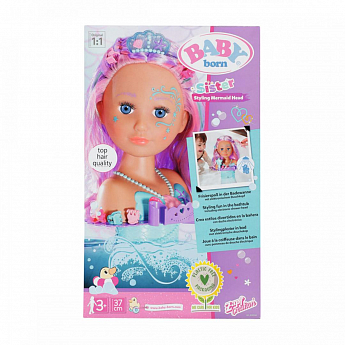Лялька-манекен BABY BORN з автоматичним душем - Сестричка-РУСАЛОНЬКА (на присосці, з аксесуарами) - фото 4