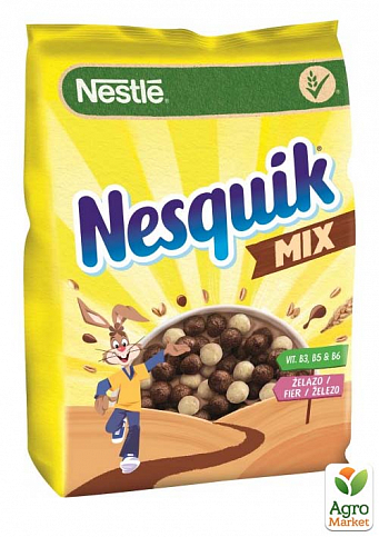 Сухий сніданок Nesquik Duo ТМ "Nestle" 225г упаковка 16 шт - фото 2
