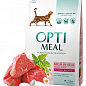 Сухий корм для дорослих кішок Optimeal зі смаком телятини 4 кг (2822220)