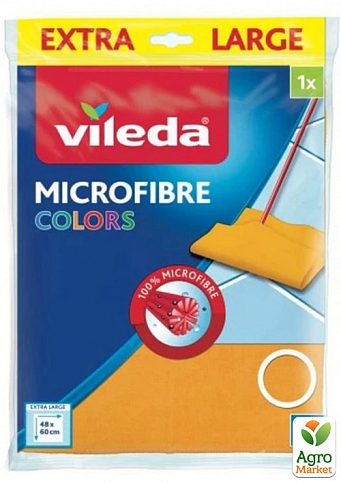 Ганчірка для підлоги з мікрофібри кольорова Vileda, 1 шт - фото 2