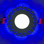 LED панель Lemanso LM1017 "Тень"  3+3W с синей подсветкой 350Lm 4500K 175-265V круг (332881)