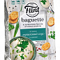 Сухарики пшеничні зі смаком "Вершковий соус із зеленню" 100 г ТМ "Flint Baguette" упаковка 12 шт купить