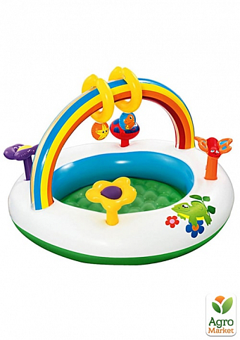 Дитячий надувний центр «Райдуга» з іграшками 94х56 см ТМ "Bestway" (52239)