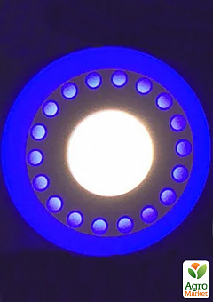 LED панель Lemanso LM537 "Крапочки" коло 3+3W синя підсв. 350Lm 4500K 85-265V (331664)1