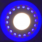 LED панель Lemanso  LM537 "Точечки" круг  3+3W синяя подсв. 350Lm 4500K 85-265V (331664)