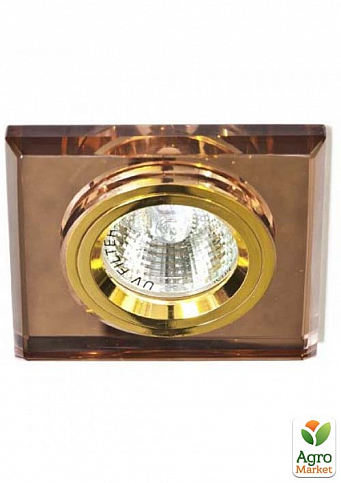 Встраиваемый светильник Feron 8170-2 коричневый золото (20092)