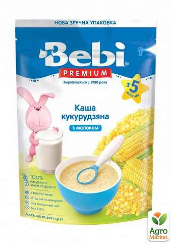 Каша молочна Кукурудзяна Bebi Premium, 200 г