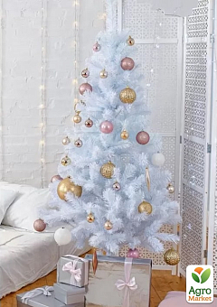 Новогодняя елка искусственная "Сказка Белая" высота 100см (мягкая и пушистая) Праздничная красавица!2