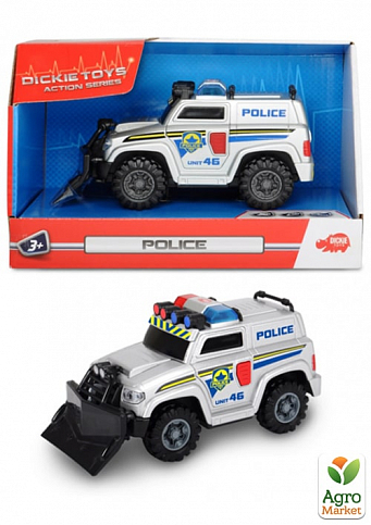 Функціональний автомобіль "Поліція" зі щитом, звуковим та світловим ефектами, 15 см, 3+ Dickie Toys