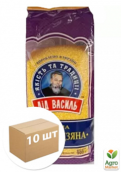 Крупа Кукурузная ТМ "Дед Василий" фасовка 900гр упаковка 10шт6