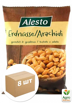 Арахіс солоний Peanuts TM "Alesto" 500г (Польща) упаковка 8шт1