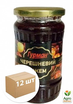 Джем черешневый ТМ "Гурман" 400г упаковка 12шт1