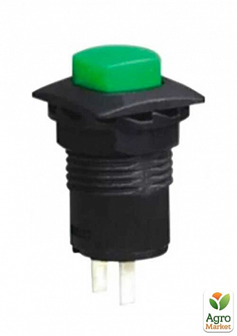 Кнопка Lemanso LSW12 квадрат зелёная с фикс ON-OFF/ DS-226 (12032)