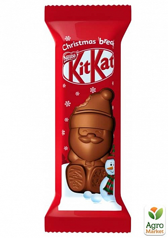 Новорічний подарунок Kit-kat (Санта) ТМ "Nestle" 29г упаковка 30 шт - фото 2