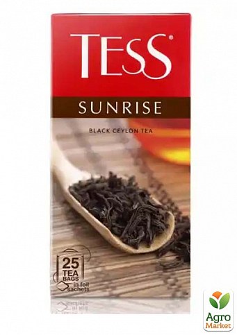 Чай черный Sunrise ТМ "Тесс" 25 пакетиков по 1,8г упаковка 24шт - фото 3
