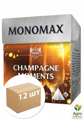 Чай чорно-зелений "Champagne Moment" ТМ "MONOMAX" 20 пак. по 2г упаковка 12шт