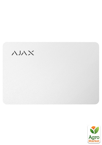 Карта Ajax Pass white (комплект 100 шт) для управління режимами охорони системи безпеки Ajax