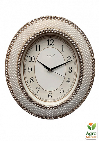 Настінний годинник Rikon RK 4751 (Brown off White)