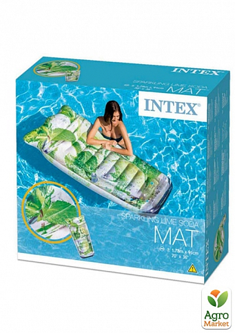 Пляжний надувний матрац "Коктейль Мохіто" ТМ "Intex" (58778) - фото 3