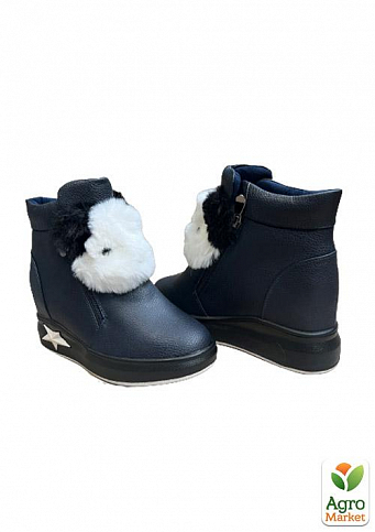 Жіночі зимові черевики DSOHJ8553-2 40 25см Сині - фото 3