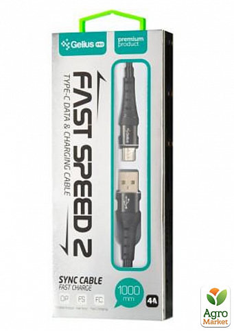 Кабель USB Gelius Pro Fast Speed 2 GP-UC05m MicroUSB Black