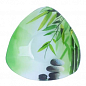 Салатник трикутний маленький (16.5*16.5*5.5см) (Зелений бамбук), Набір 6 штук (396)